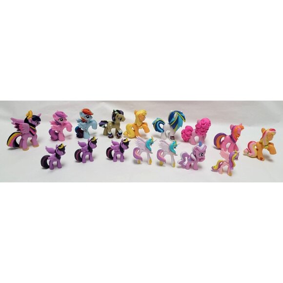 Lot of 16 My Little Pony Assorted Size Figurines with a Few Duplicates - Picture 4 of 11